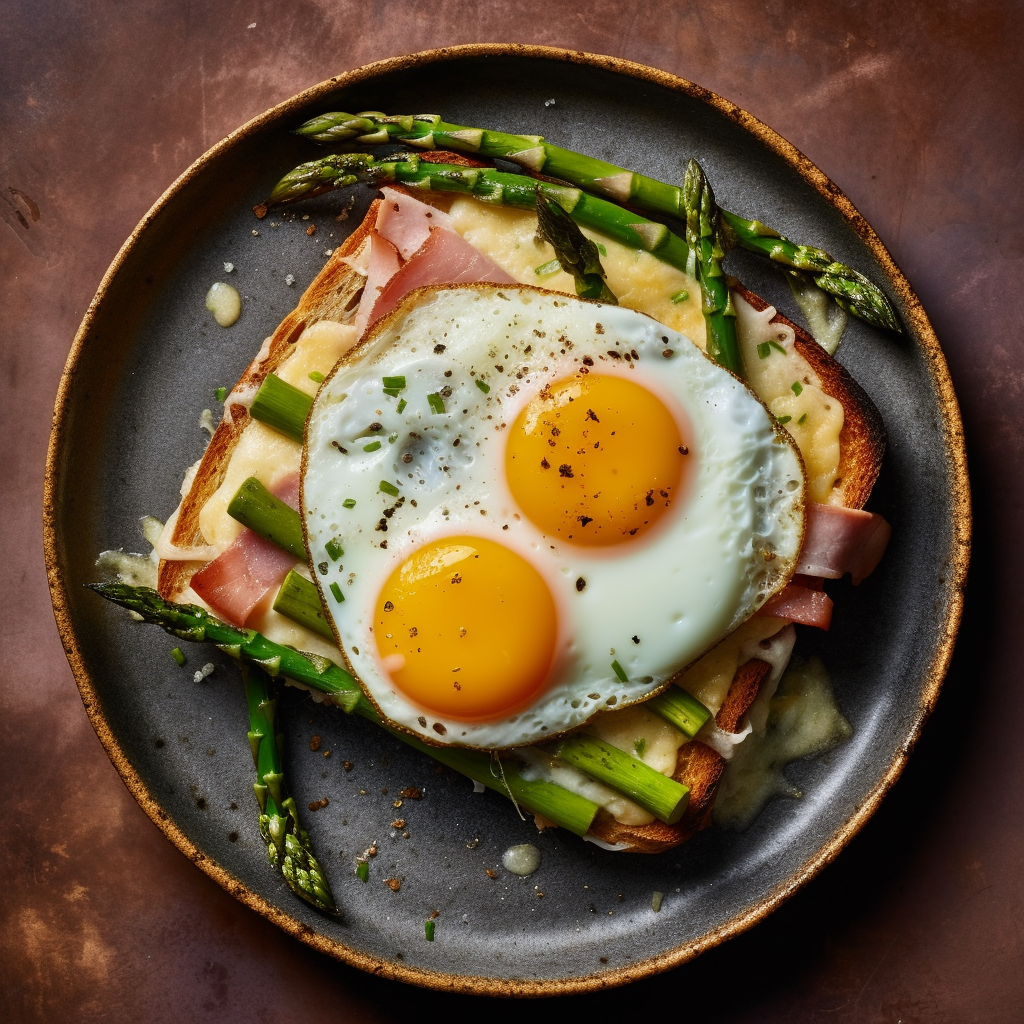 Asparagus Croque Madame
