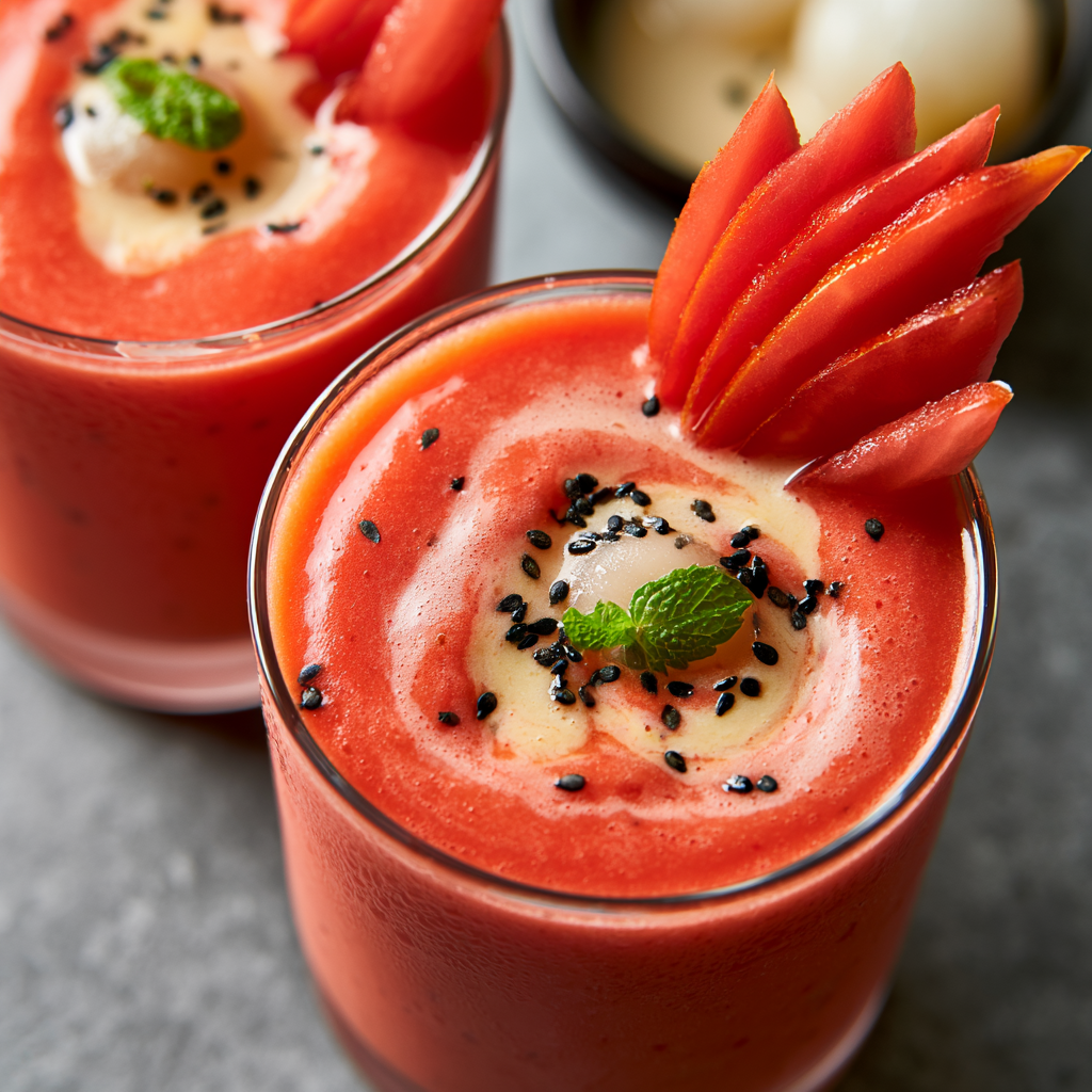 Jade Market Tomato-Lychee Smoothie