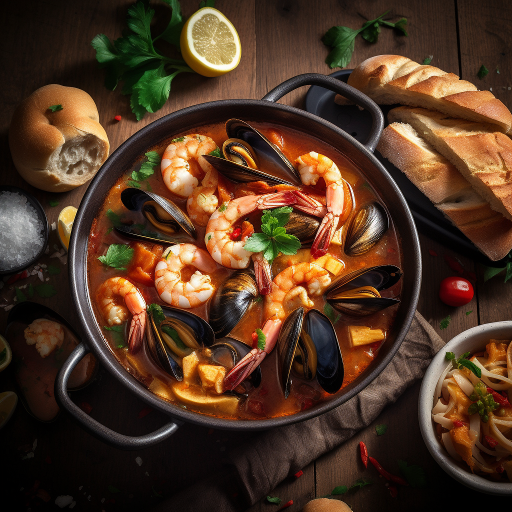 Moroccan-Spanish Seafood Stew