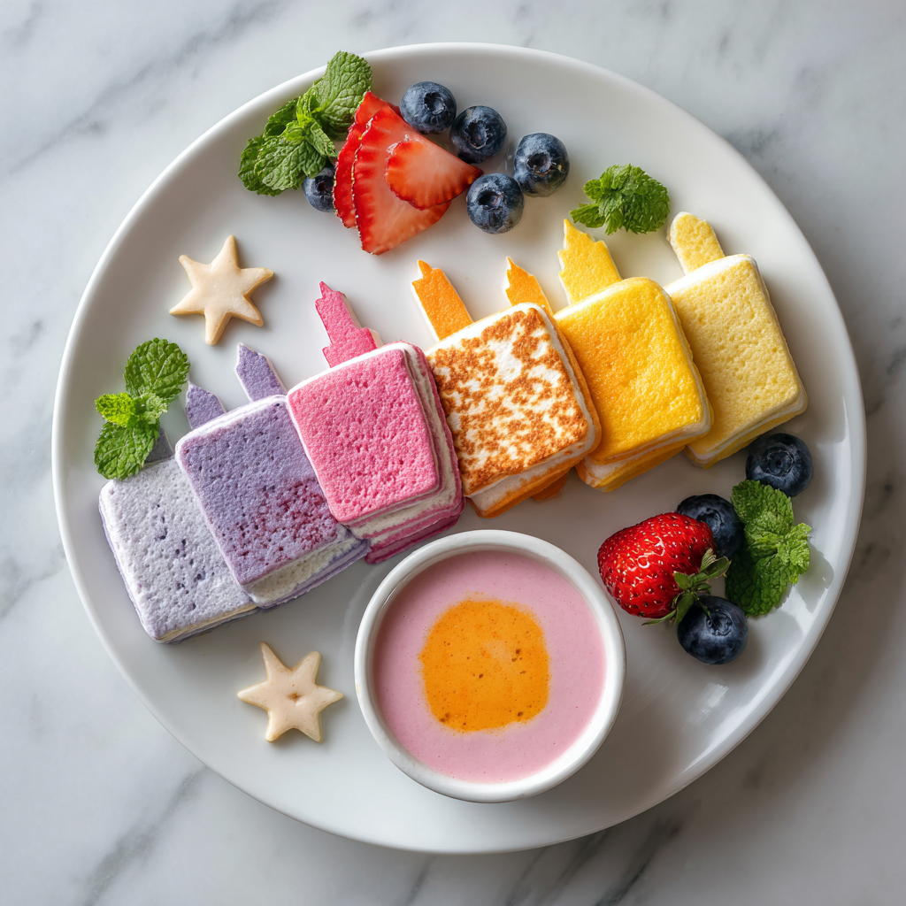 NYC Rainbow Skyline Pancake Dippers