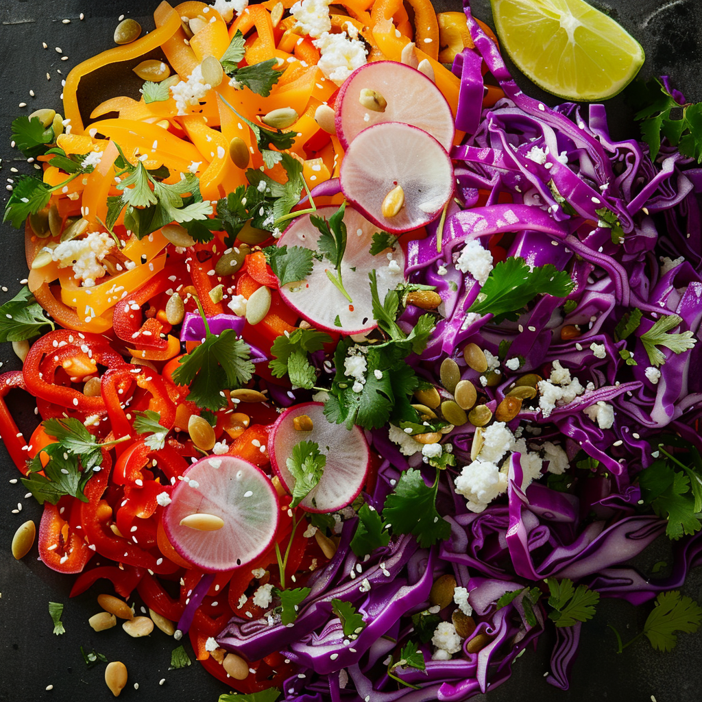 Spicy Cabbage Rainbow