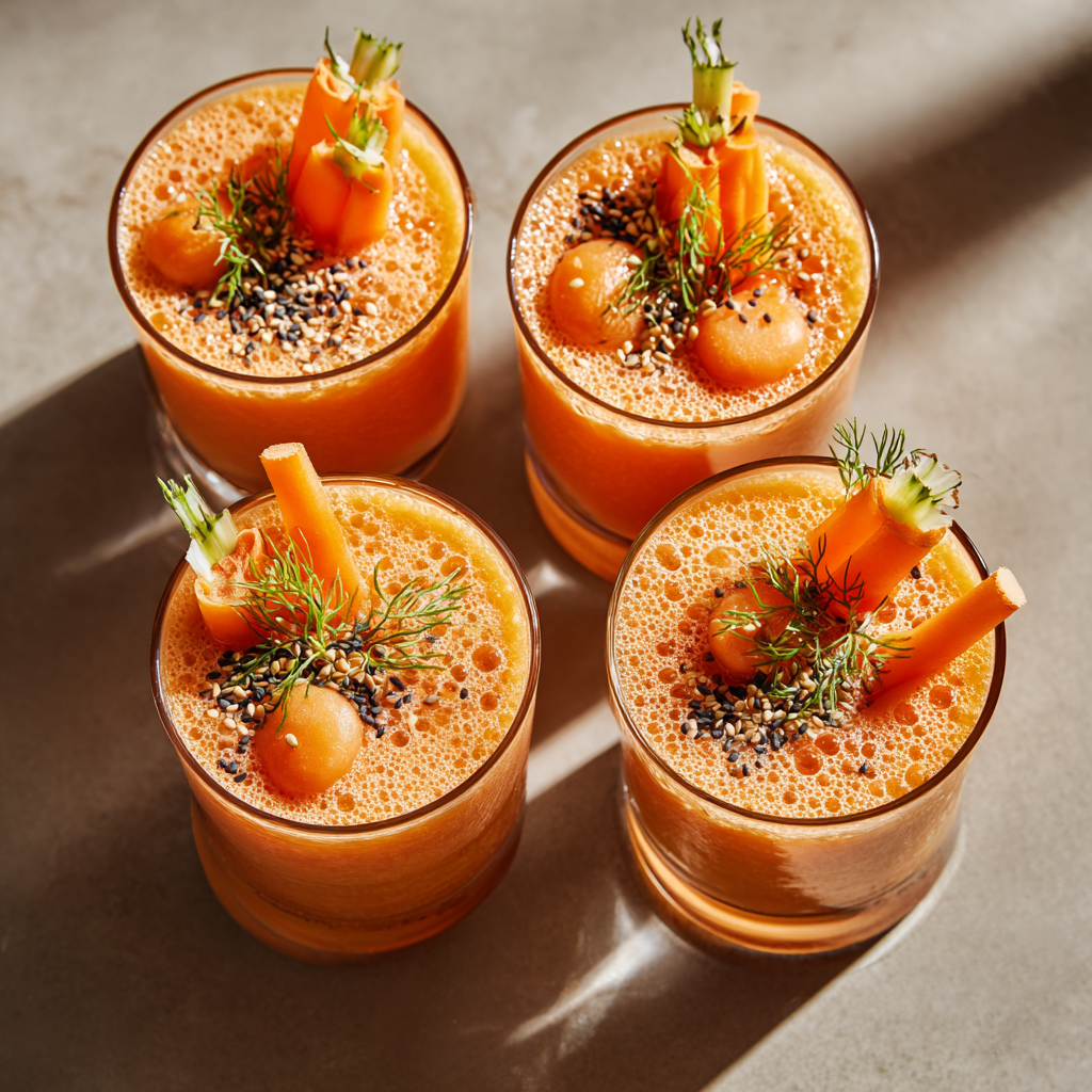 Sunlit Carrot, Melon & Sesame Korean-Inspired Smoothie